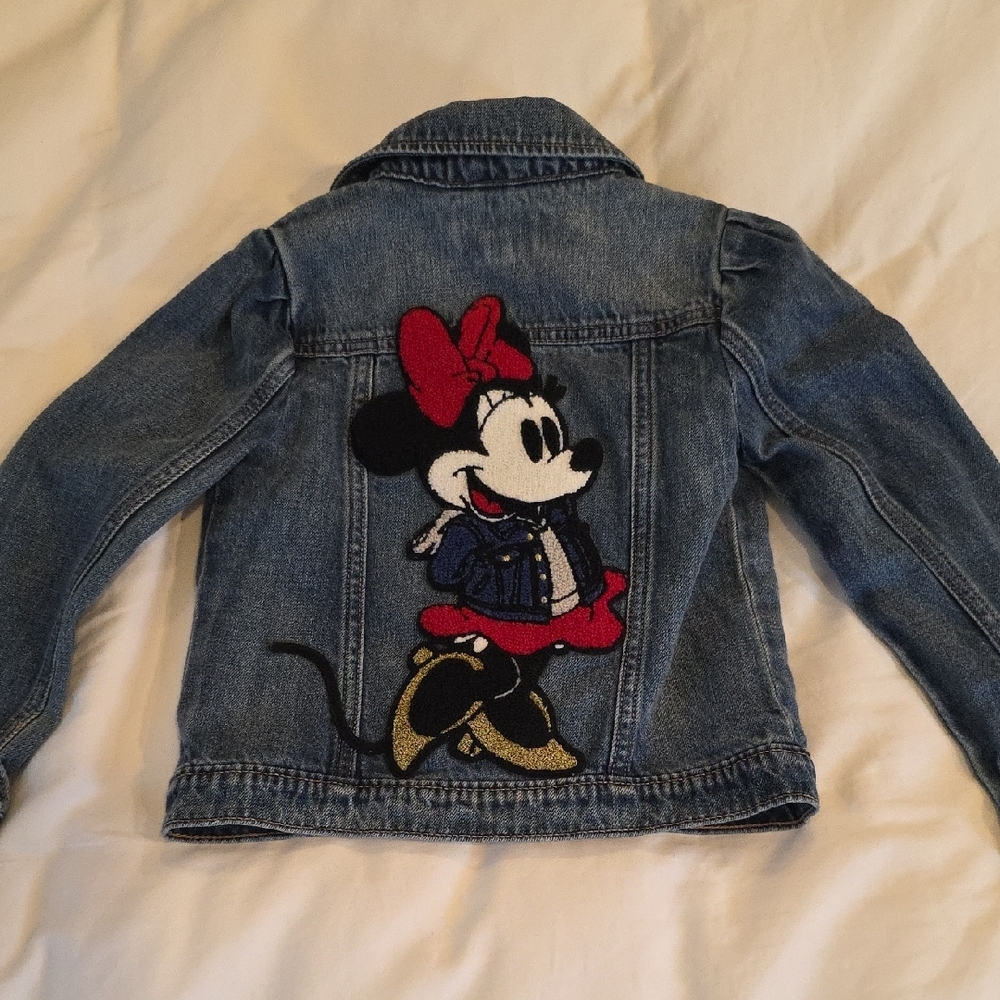 Disney Blue Jean Jacket with Cartoon Embroidery